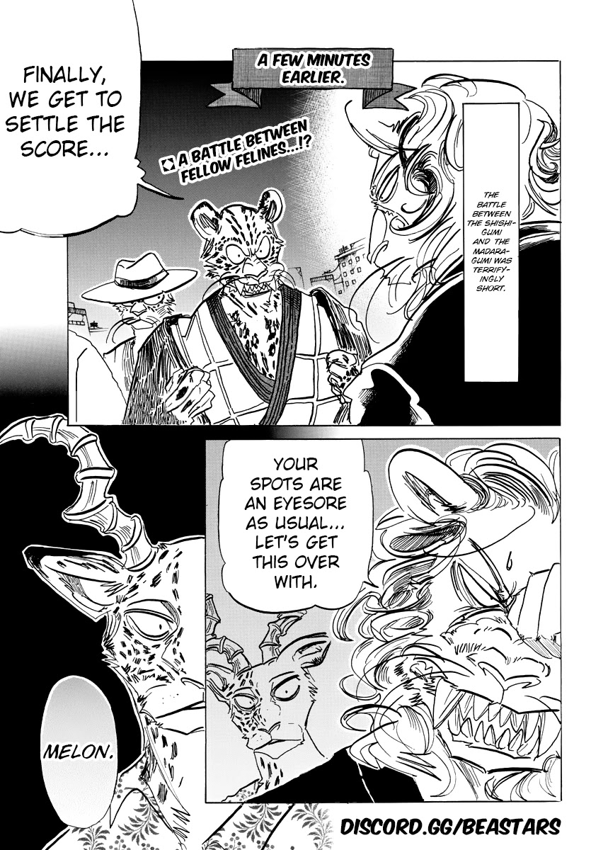 Beastars Chapter 181 page 1 - Chapter 181: Leopard Spots Like Floating Oil Slicks