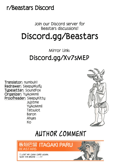 Beastars Chapter 181 page 20 - Chapter 181: Leopard Spots Like Floating Oil Slicks