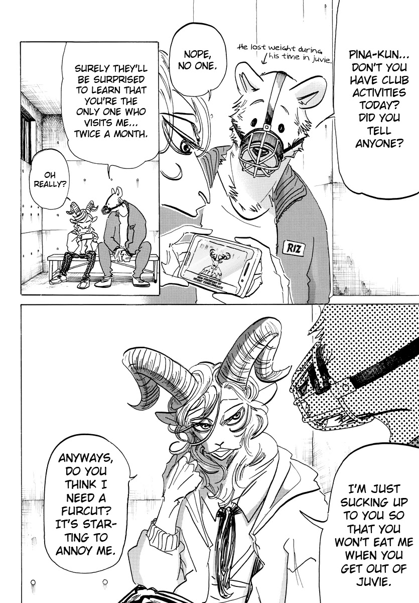 Beastars Chapter 182 page 13 - Chapter 182: Who Did You See During The Sunset On The Road To School That Day?