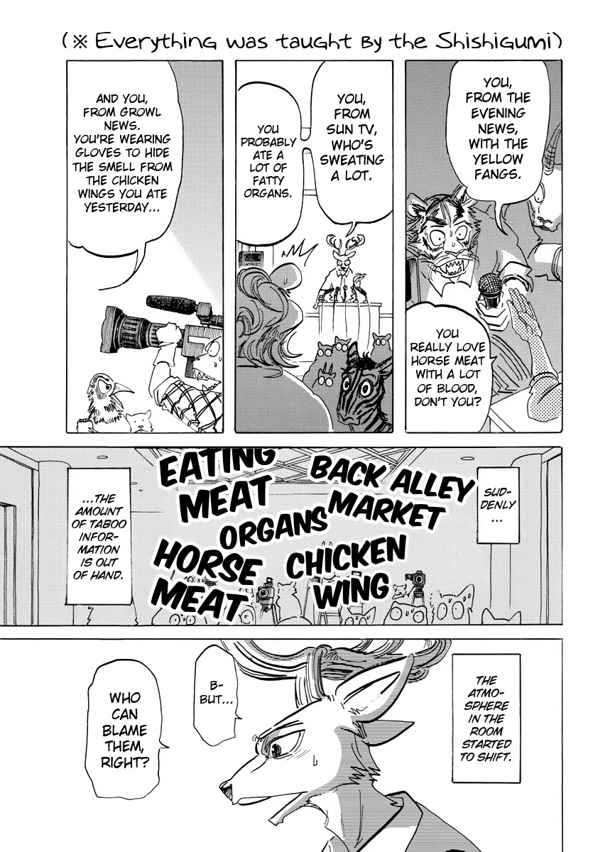Beastars Chapter 182 page 7 - Chapter 182: Who Did You See During The Sunset On The Road To School That Day?