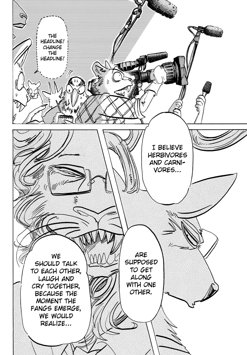 Beastars Chapter 182 page 8 - Chapter 182: Who Did You See During The Sunset On The Road To School That Day?