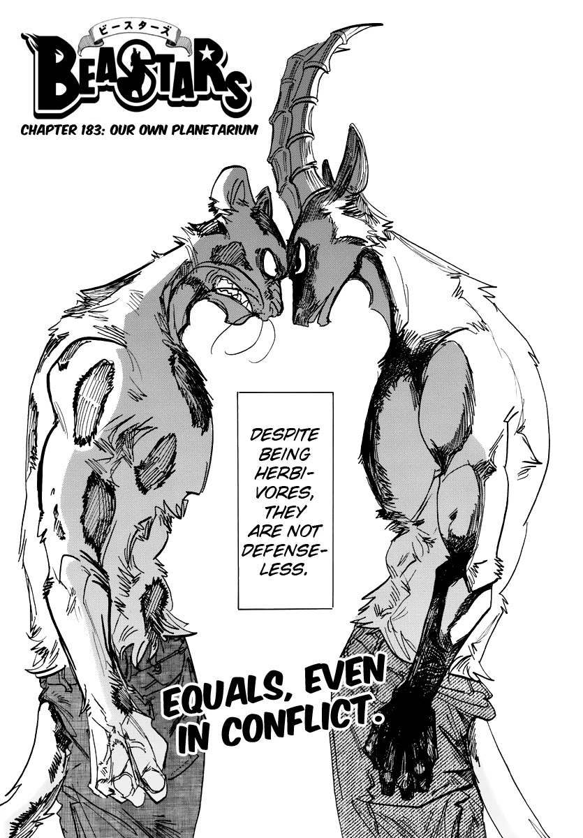 Beastars Chapter 183 page 1 - Chapter 183: Our Own Planetarium