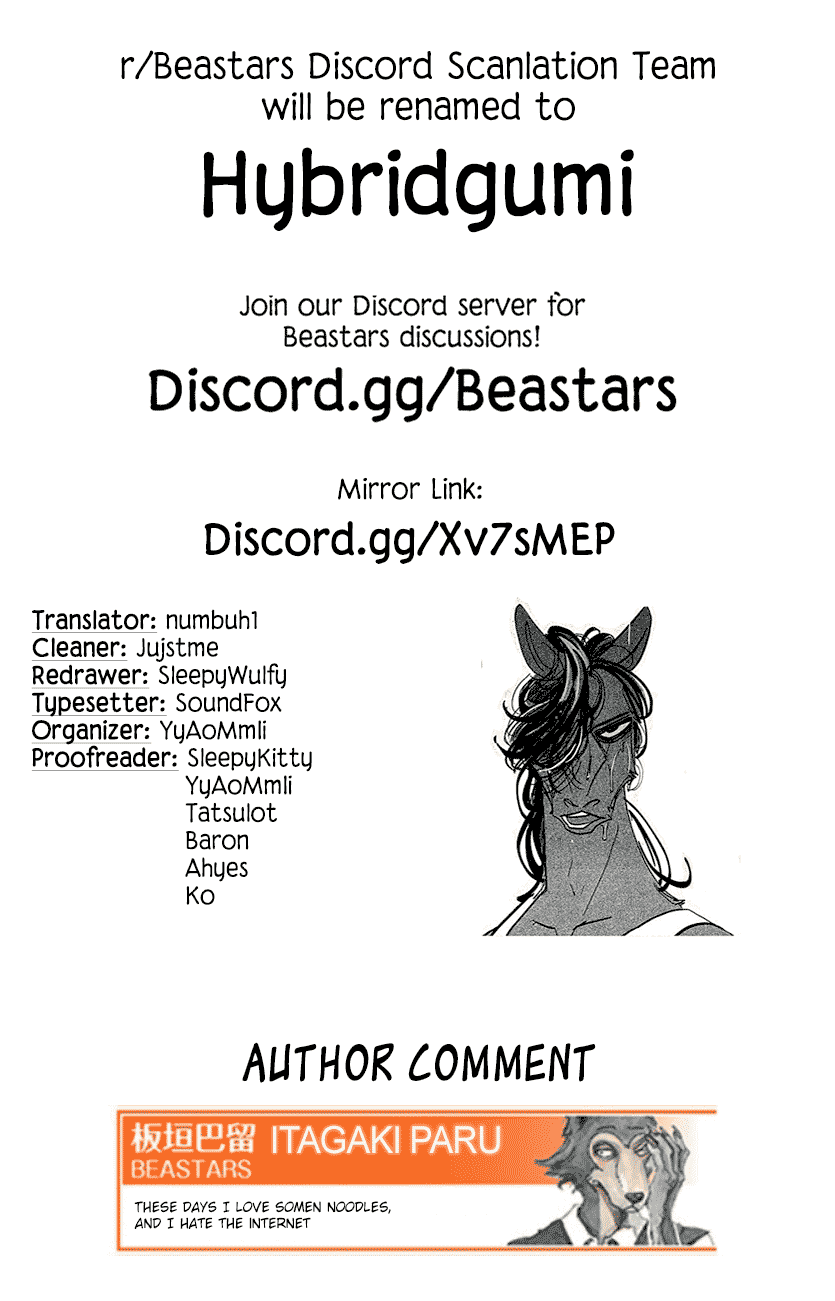 Beastars Chapter 183 page 19 - Chapter 183: Our Own Planetarium
