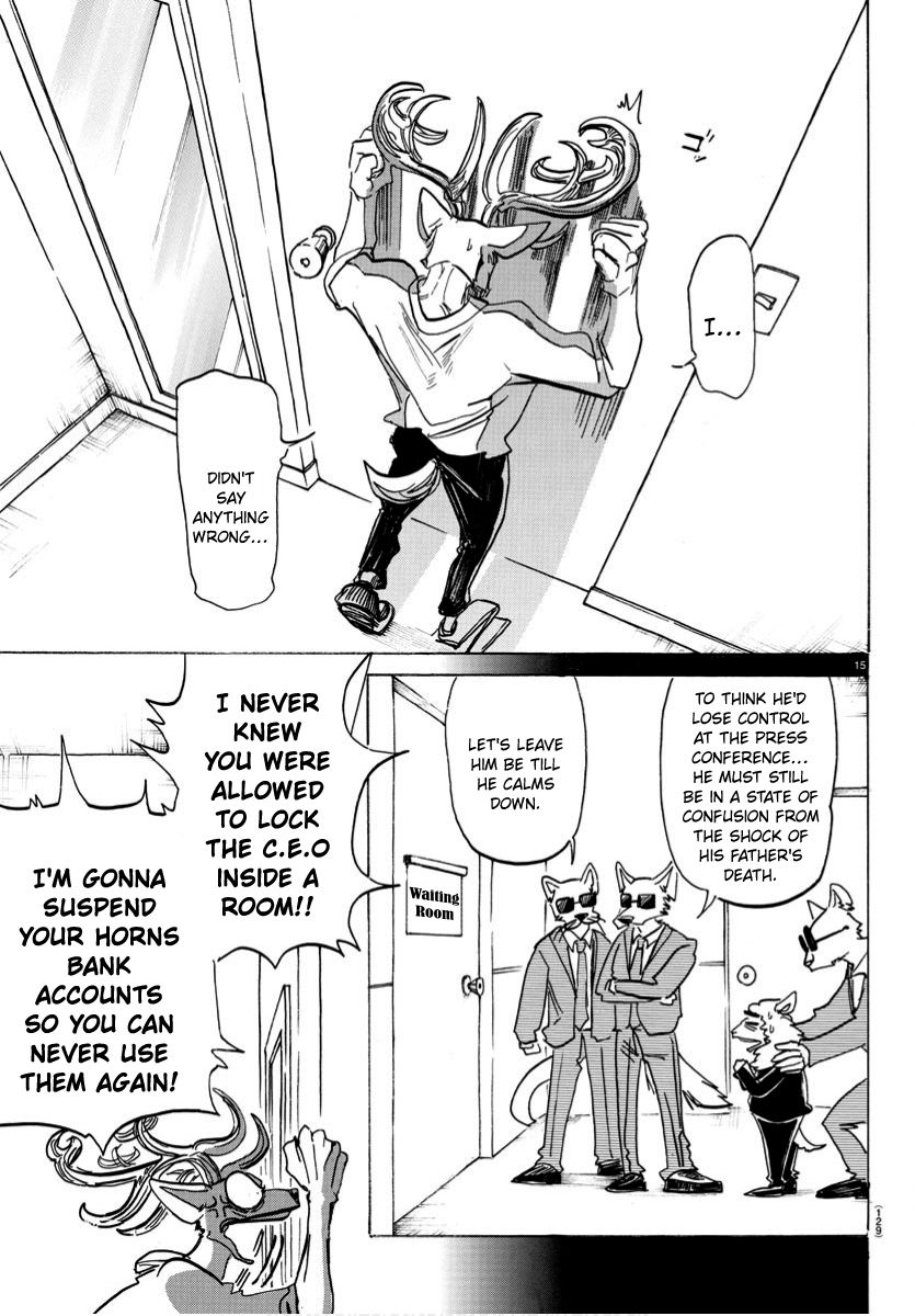 Beastars Chapter 185 page 15 - Chapter 185: Rescuing the Prince from the Transmission Tower