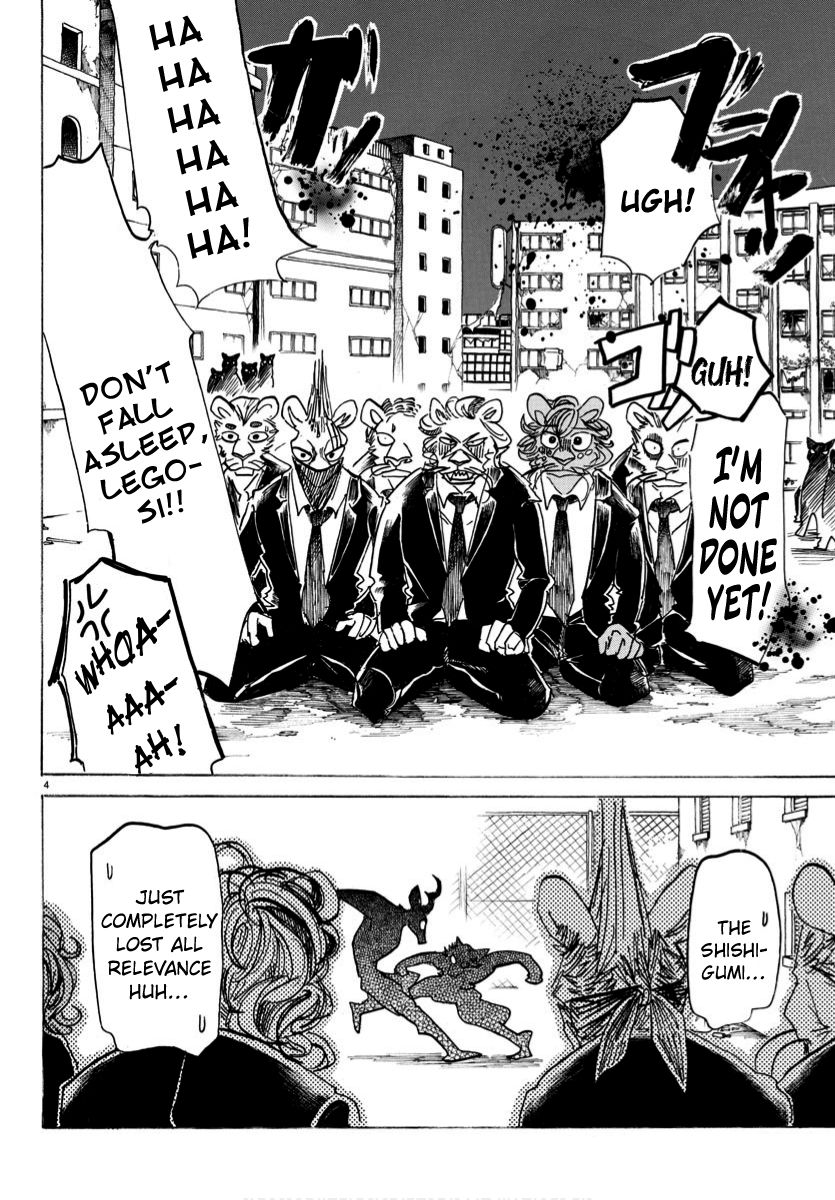 Beastars Chapter 185 page 4 - Chapter 185: Rescuing the Prince from the Transmission Tower