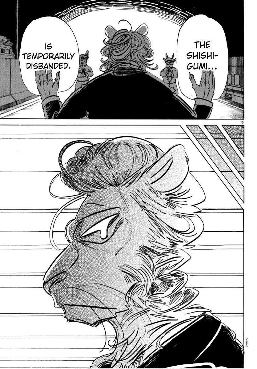 Beastars Chapter 186 page 14 - Chapter 186: A Black Parachute That Was Made to Be Opened at This Day