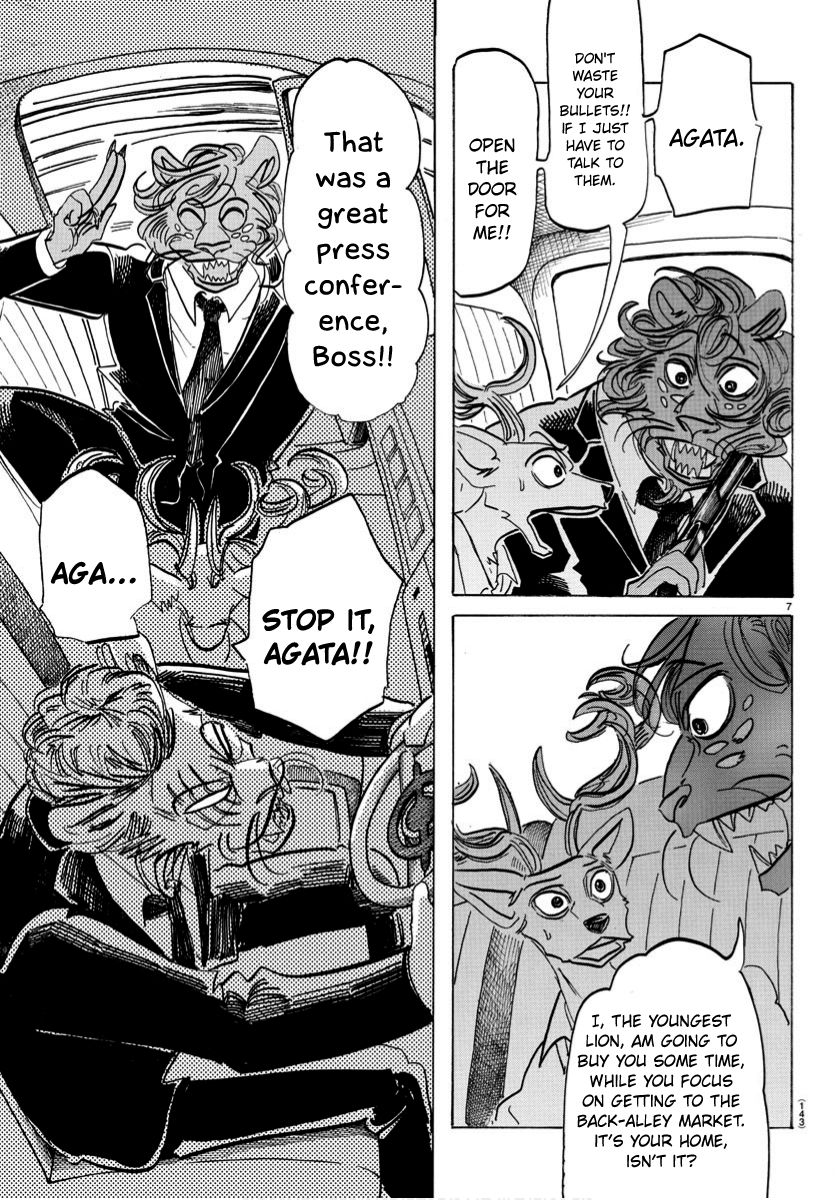 Beastars Chapter 186 page 7 - Chapter 186: A Black Parachute That Was Made to Be Opened at This Day