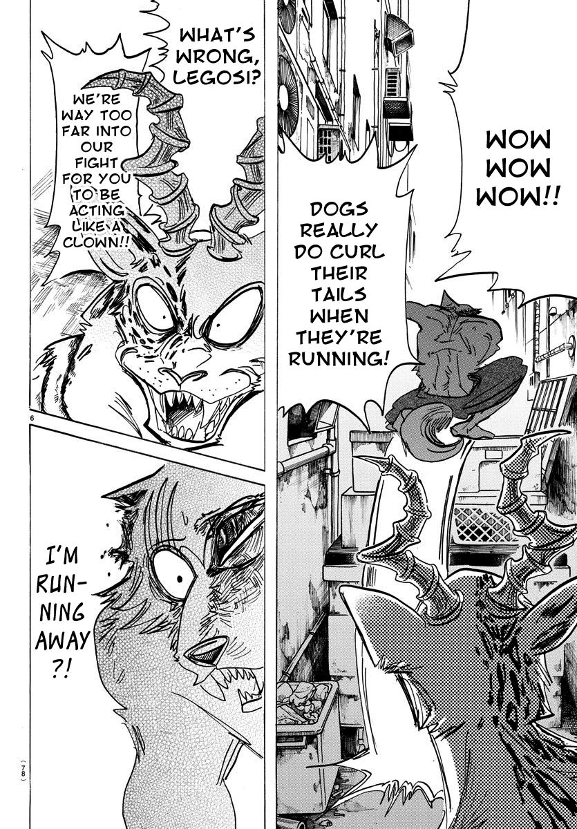 Beastars Chapter 187 page 6 - Chapter 187: An Examination of the Phrase "Running Like a Rabbit
