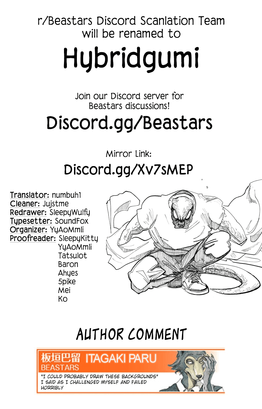 Beastars Chapter 188 page 19 - Chapter 188: Raise Your Neglectful Hand