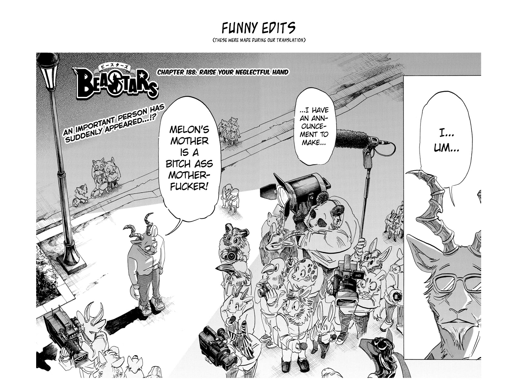 Beastars Chapter 188 page 20 - Chapter 188: Raise Your Neglectful Hand