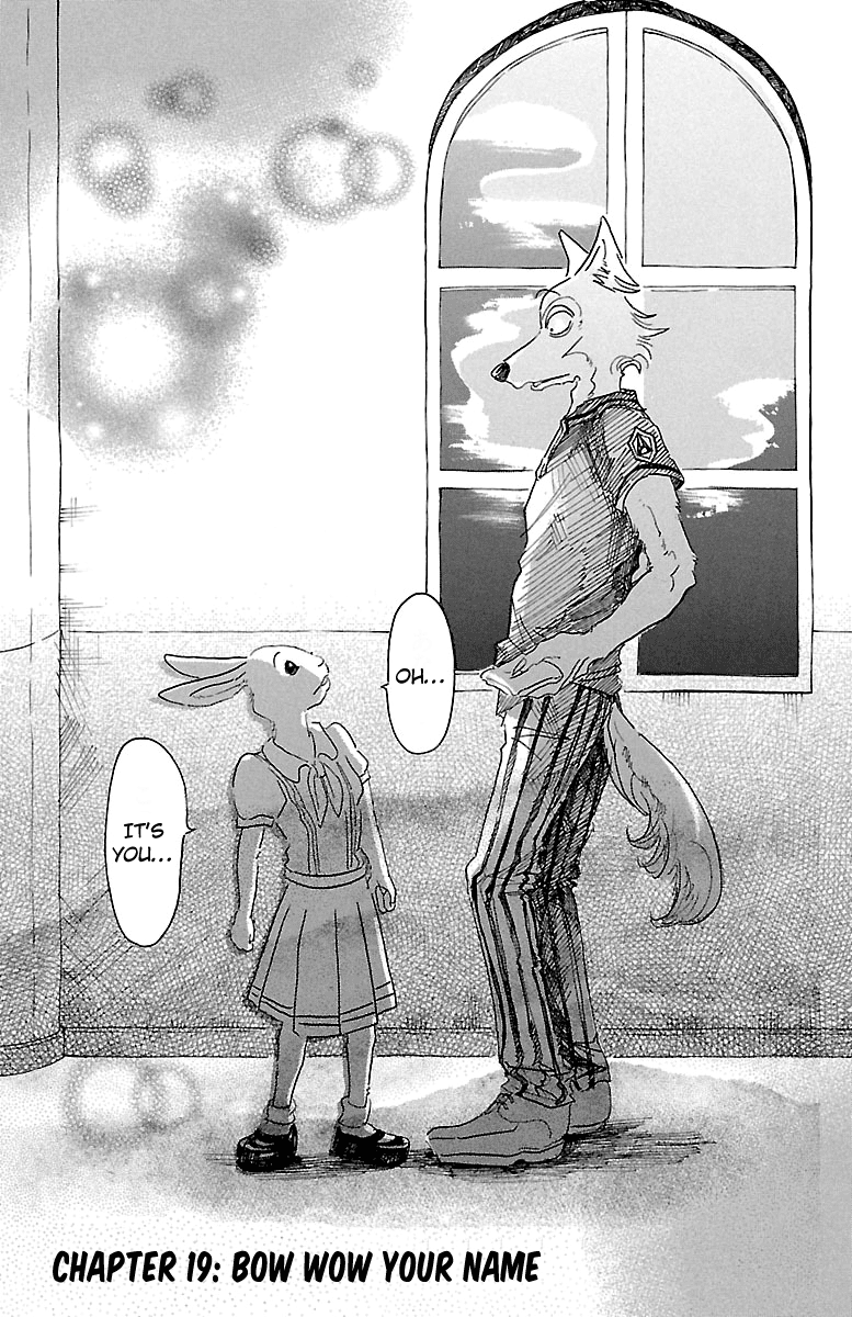 Beastars Chapter 19 page 1 - Chapter 19: Bow Wow Your Name