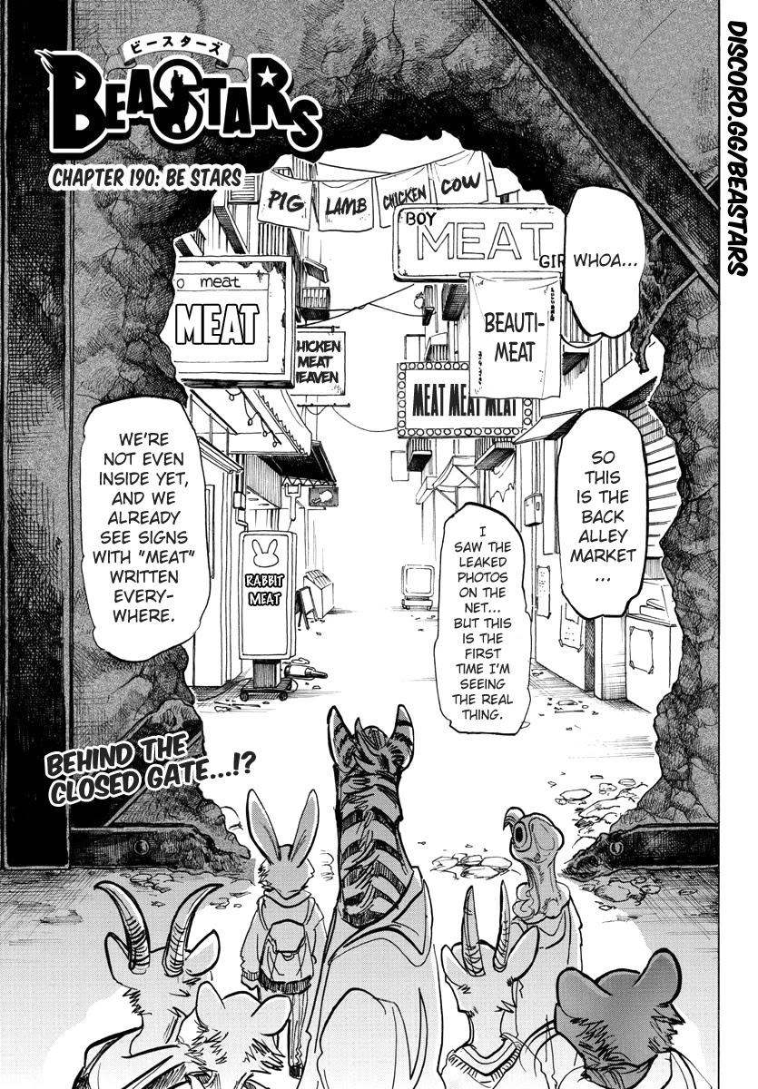 Beastars Chapter 190 page 1 - Chapter 190: Be Stars