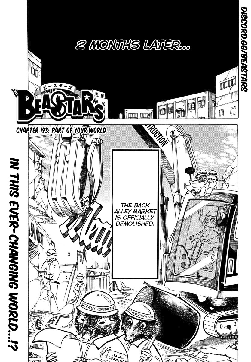 Beastars Chapter 193 page 1 - Chapter 193: Part of Your World