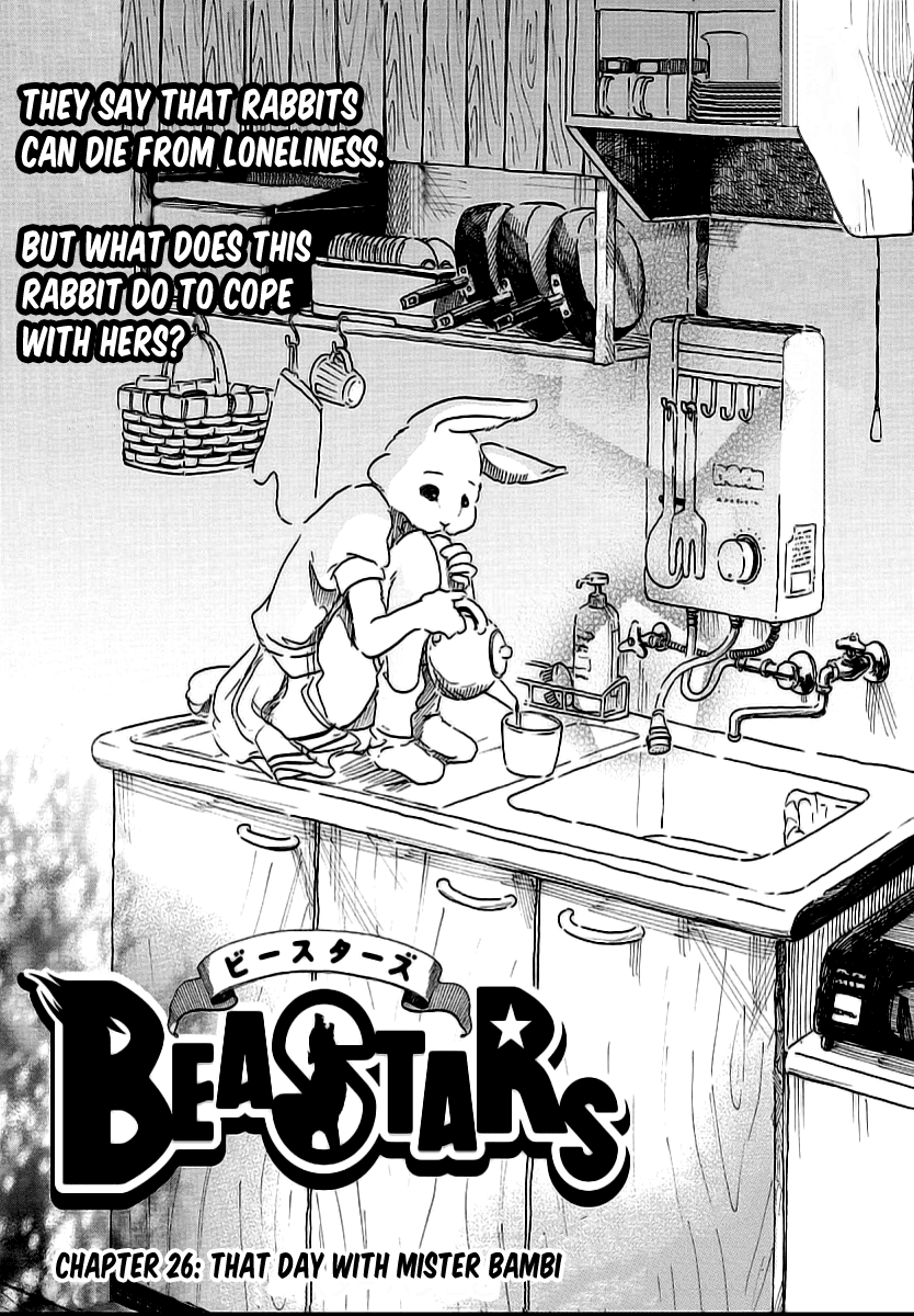 Beastars Chapter 26 page 1 - Chapter 26: That Day with Mister Bambi
