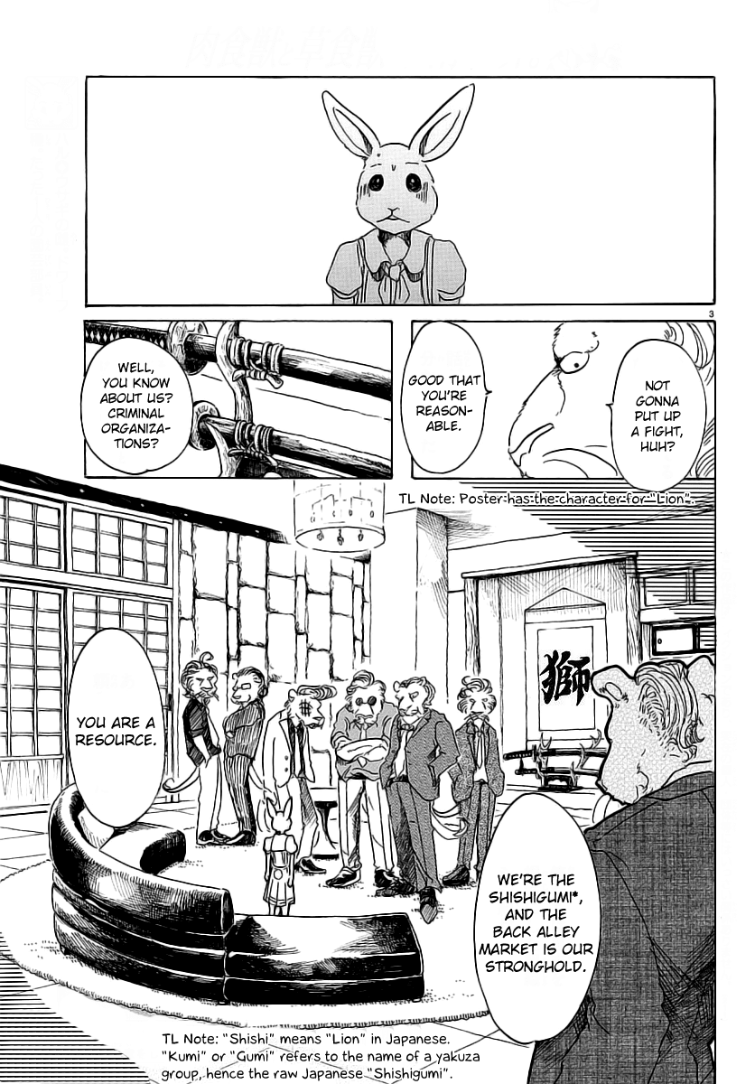 Beastars Chapter 35 page 3 - Chapter 35: The Physiology of Taste