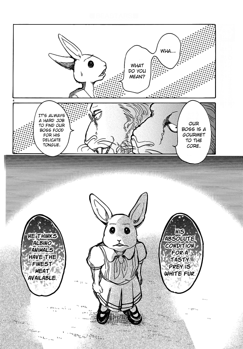 Beastars Chapter 35 page 4 - Chapter 35: The Physiology of Taste