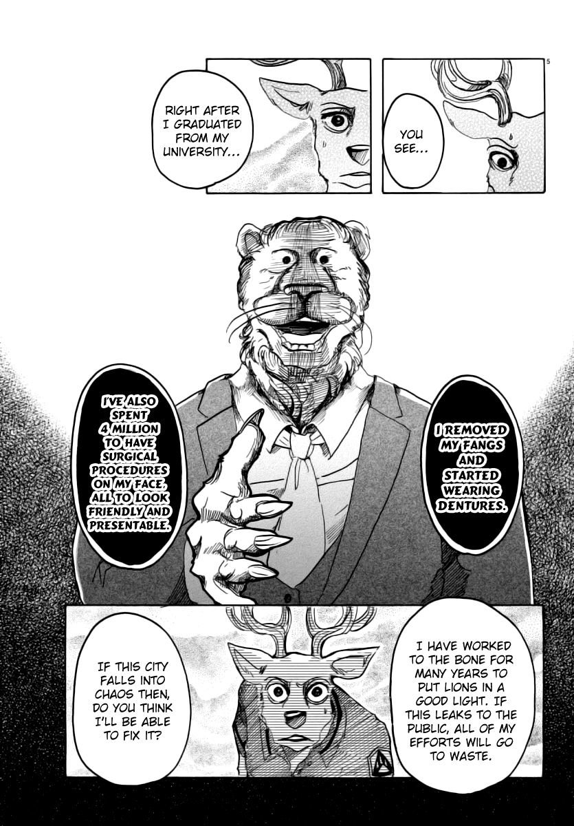 Beastars Chapter 36 page 5 - Chapter 36: To Raise a Fist
