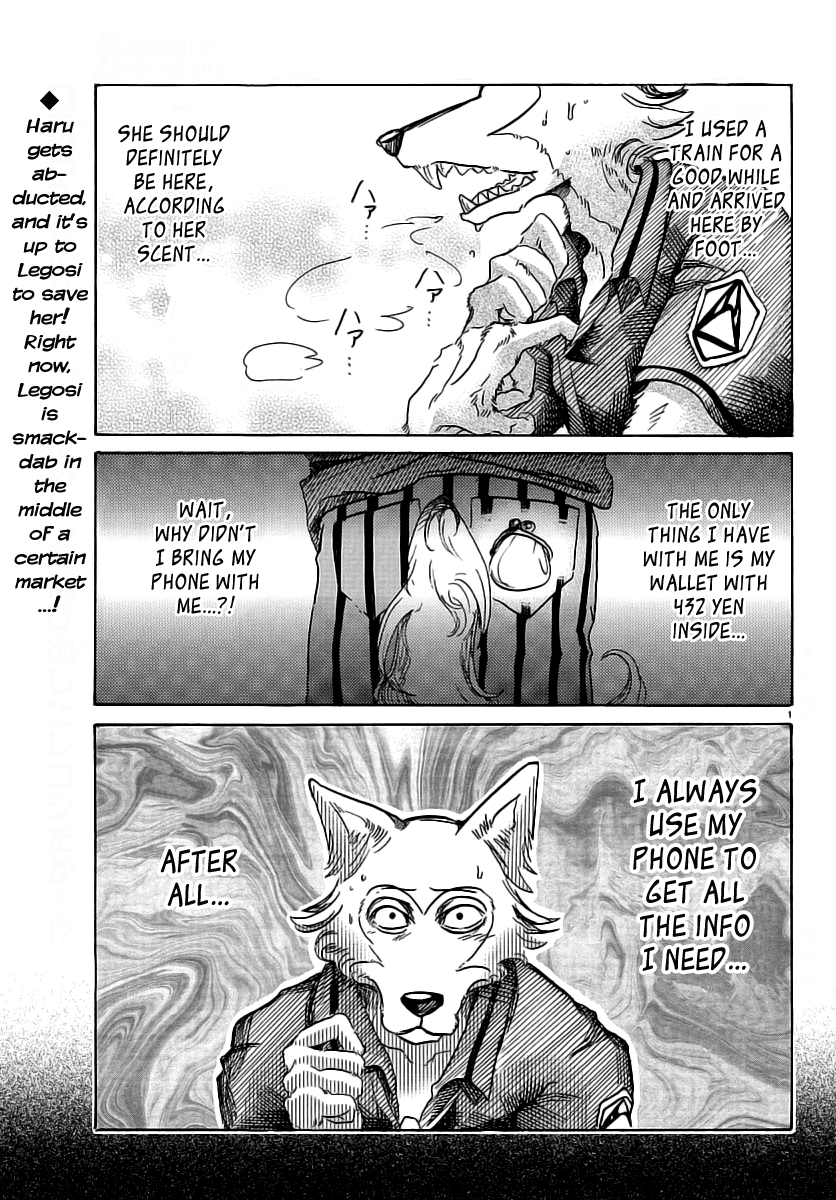 Beastars Chapter 37 page 1 - Chapter 37: Gathering Rain Clouds