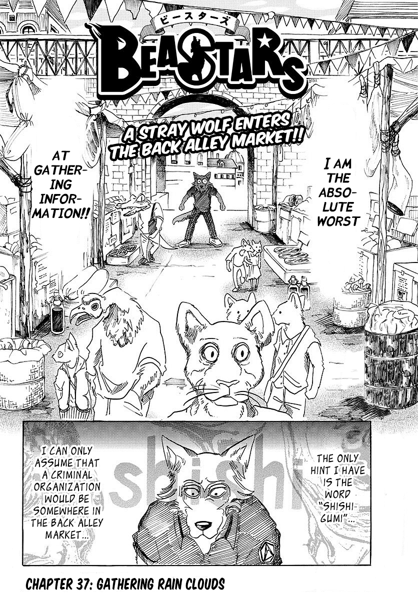 Beastars Chapter 37 page 2 - Chapter 37: Gathering Rain Clouds
