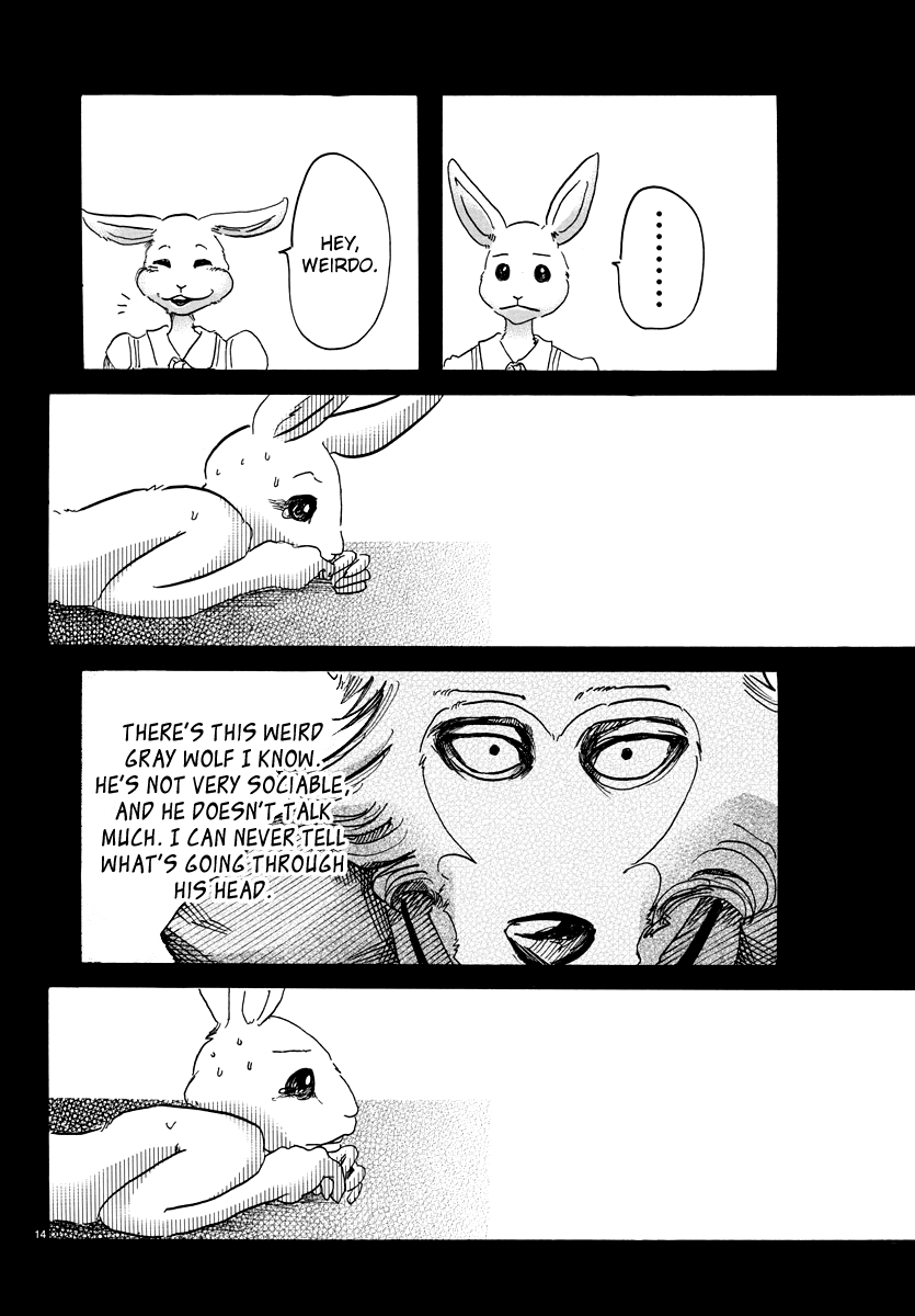 Beastars Chapter 38 page 13 - Chapter 38: White Fur on a Piece of Lined Paper