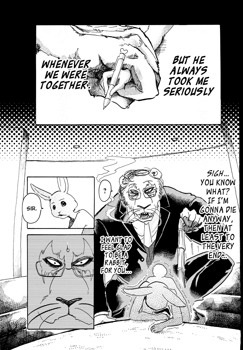 Beastars Chapter 38 page 14 - Chapter 38: White Fur on a Piece of Lined Paper