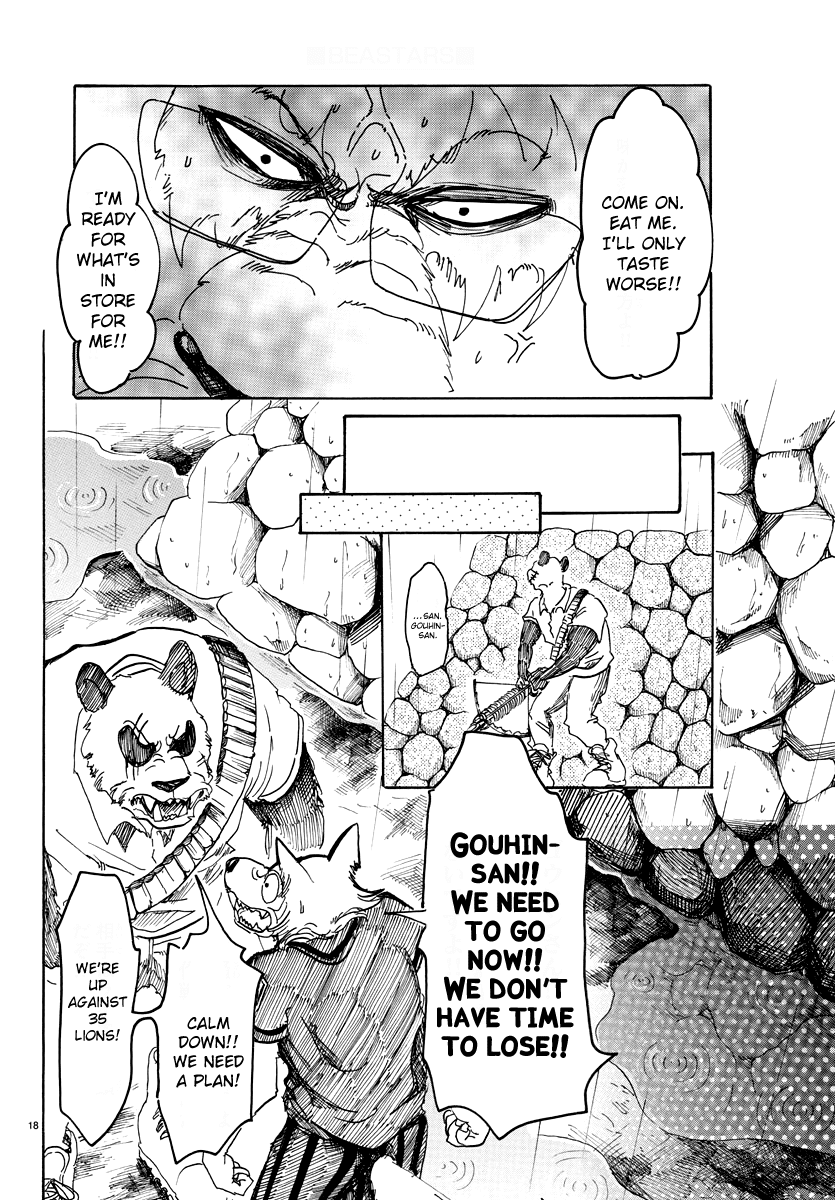 Beastars Chapter 38 page 17 - Chapter 38: White Fur on a Piece of Lined Paper