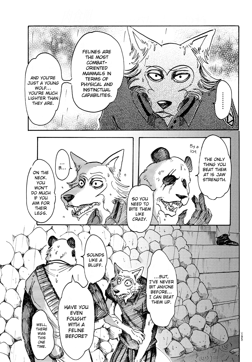 Beastars Chapter 38 page 18 - Chapter 38: White Fur on a Piece of Lined Paper