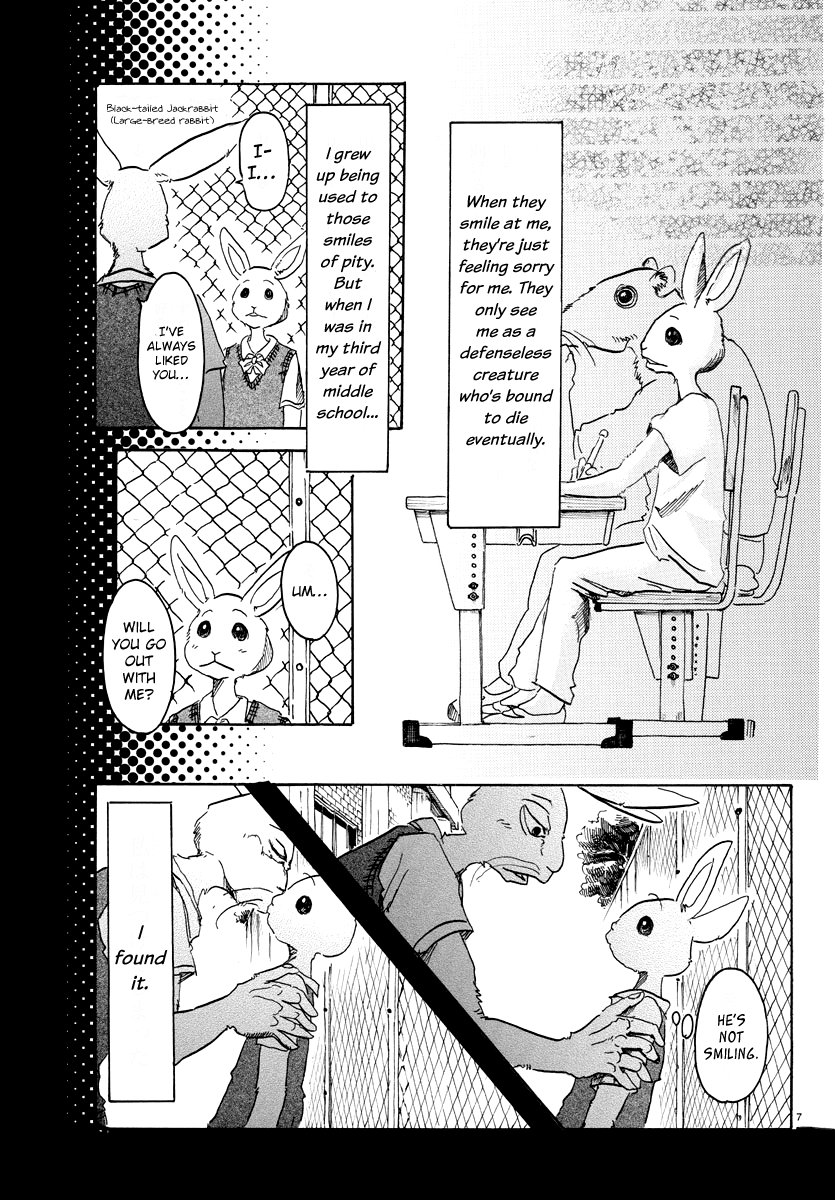 Beastars Chapter 38 page 7 - Chapter 38: White Fur on a Piece of Lined Paper