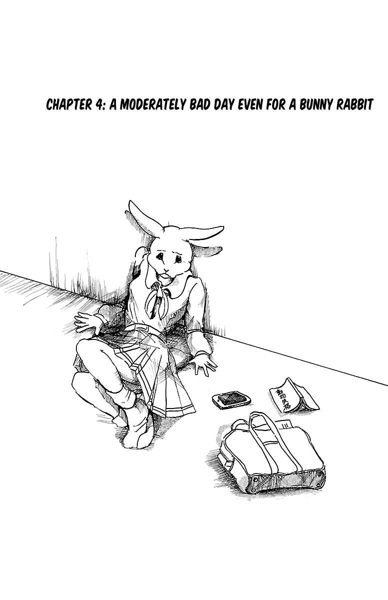 Beastars Chapter 4 page 1 - Chapter 4: A Moderately Bad Day Even for a Bunny Rabbit