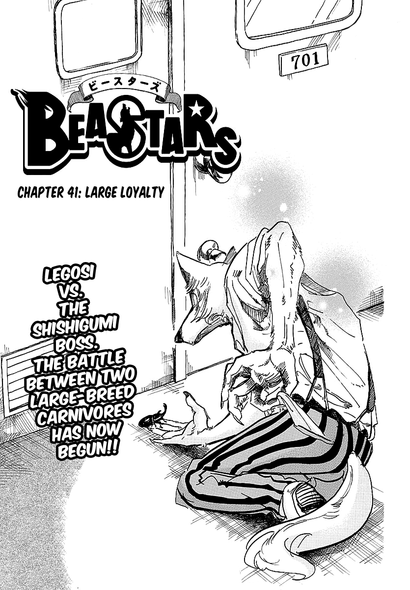 Beastars Chapter 41 page 1 - Chapter 41: Large Loyalty