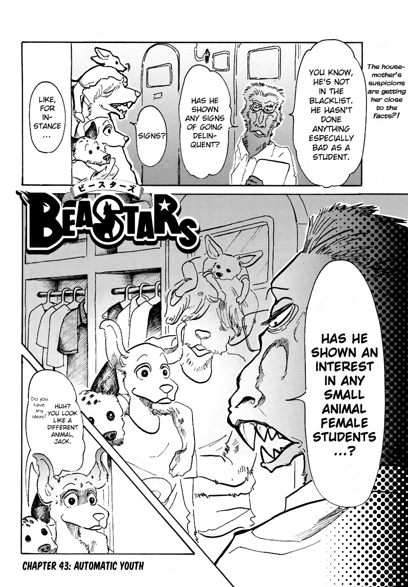 Beastars Chapter 43 page 2 - Chapter 43: Automatic Youth