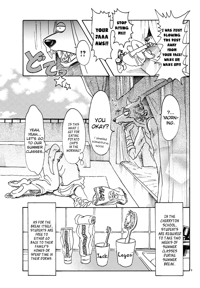 Beastars Chapter 48 page 3 - Chapter 48: In the Lingering Summer Heat