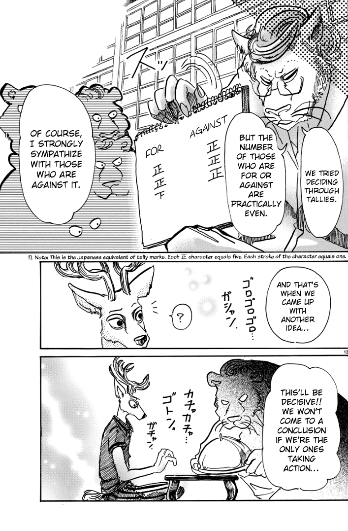 Beastars Chapter 51 page 13 - Chapter 51: Life Tastes Like Heavy Lead