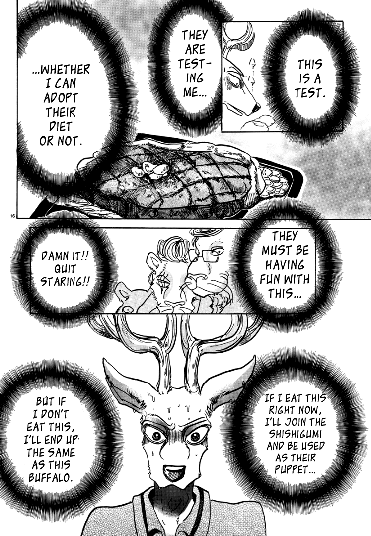 Beastars Chapter 51 page 16 - Chapter 51: Life Tastes Like Heavy Lead