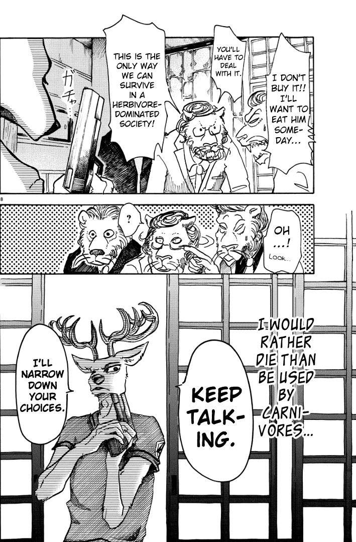 Beastars Chapter 51 page 8 - Chapter 51: Life Tastes Like Heavy Lead