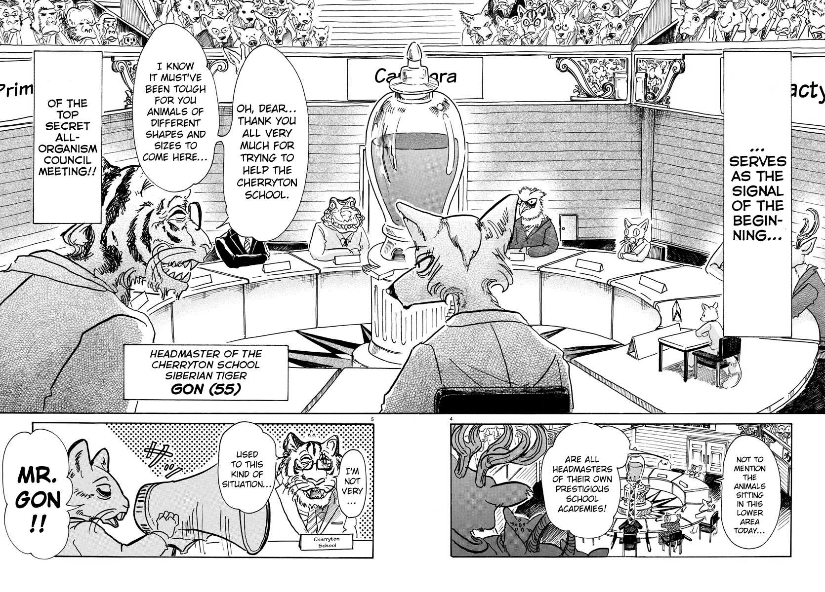 Beastars Chapter 53 page 4 - Chapter 53: A Cornered Rat Bites the Cat