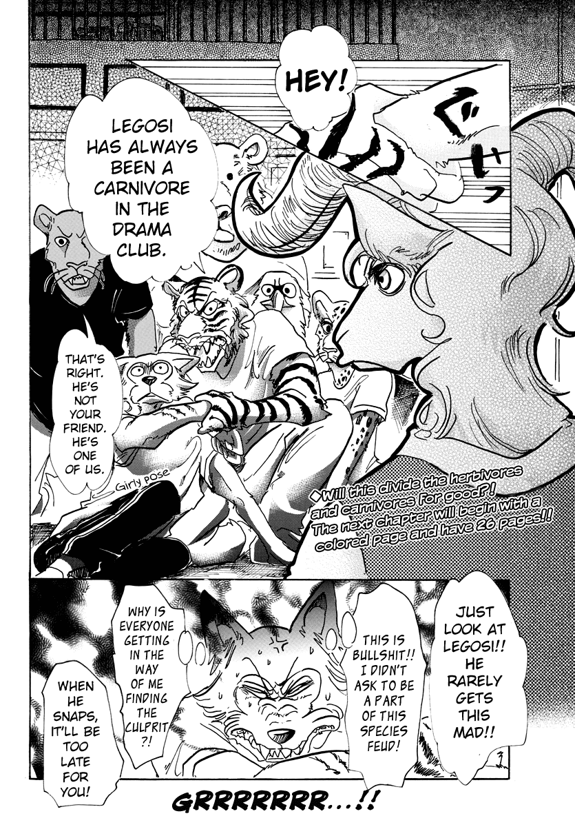 Beastars Chapter 58 page 20 - Chapter 58: A Drop of Milk in Black Coffee
