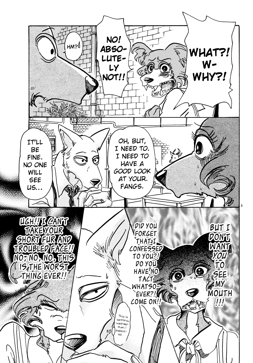 Beastars Chapter 67 page 4 - Chapter 67: Alternating the Currents of Dentition