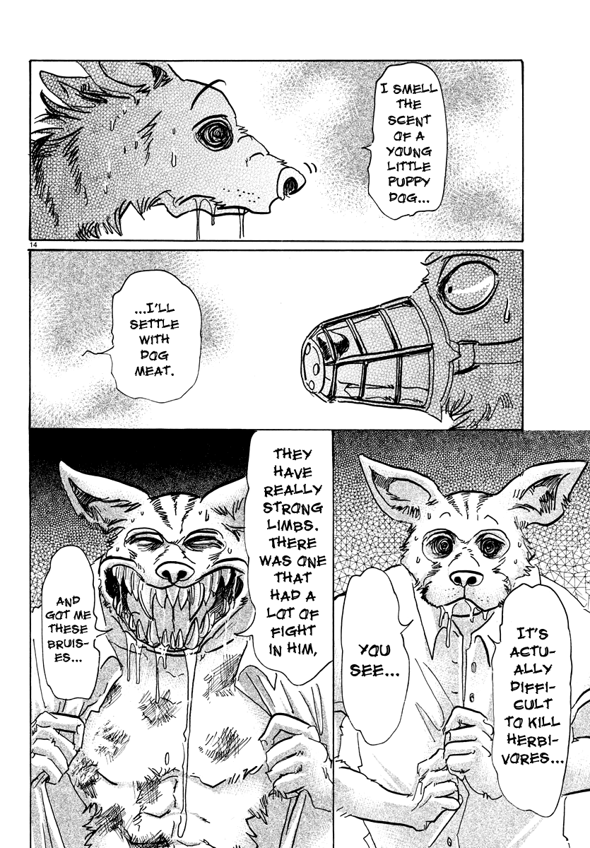 Beastars Chapter 68 page 14 - Chapter 68: Limp Teeth Meets Invigorated Hands