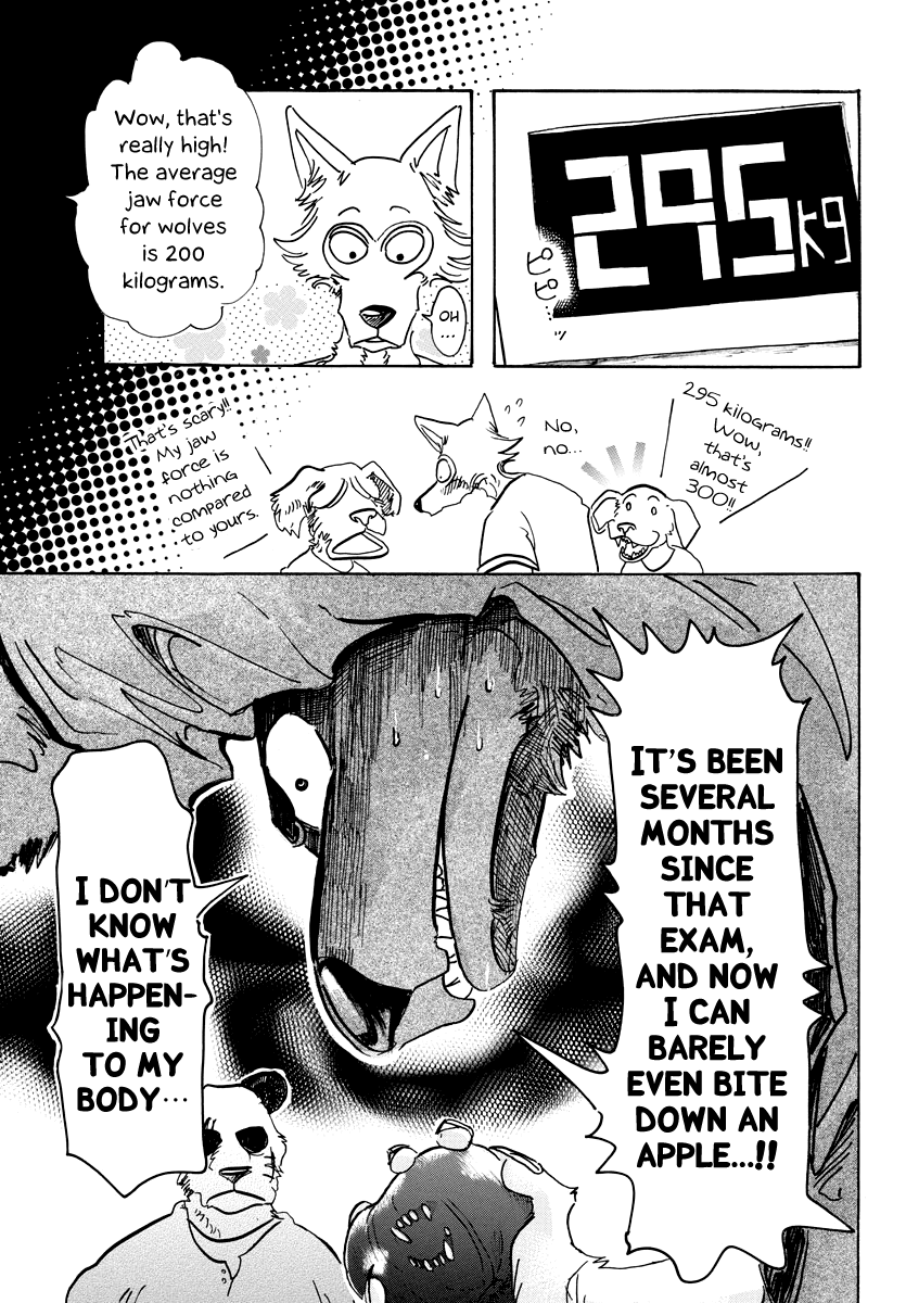 Beastars Chapter 68 page 3 - Chapter 68: Limp Teeth Meets Invigorated Hands