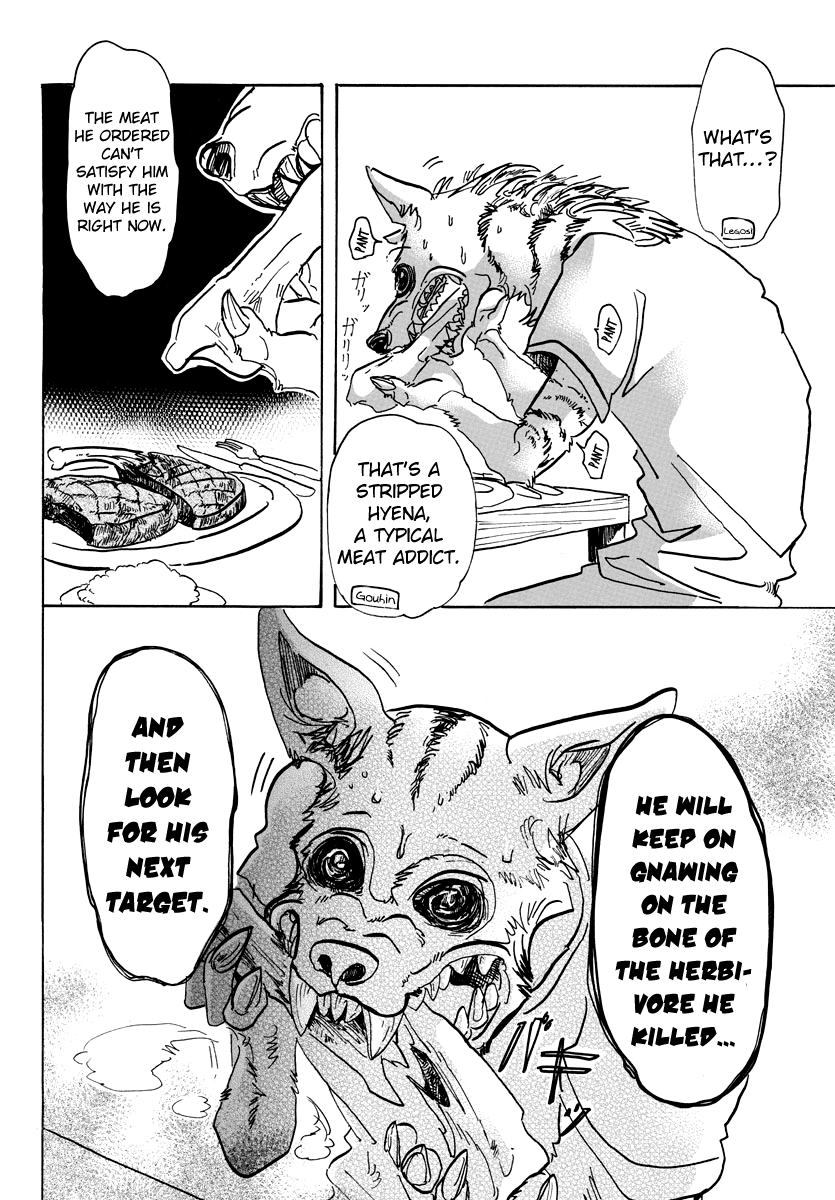 Beastars Chapter 68 page 8 - Chapter 68: Limp Teeth Meets Invigorated Hands