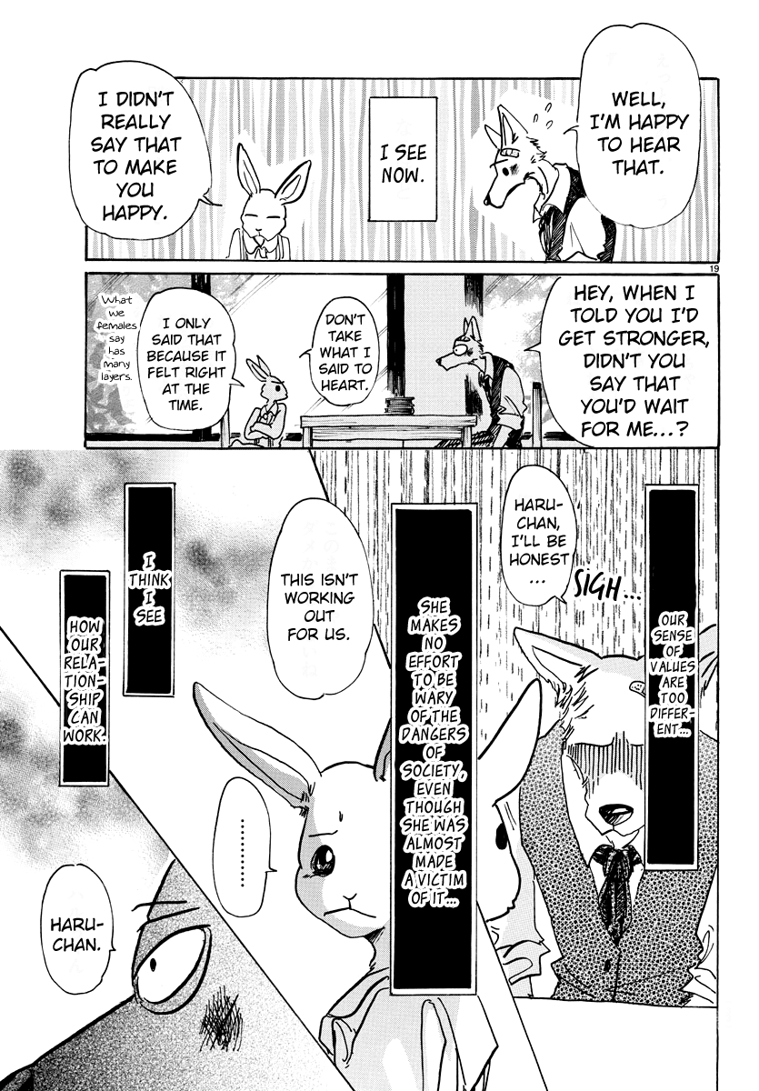 Beastars Chapter 69 page 20 - Chapter 69: The Tin Can Phone Line is Dying