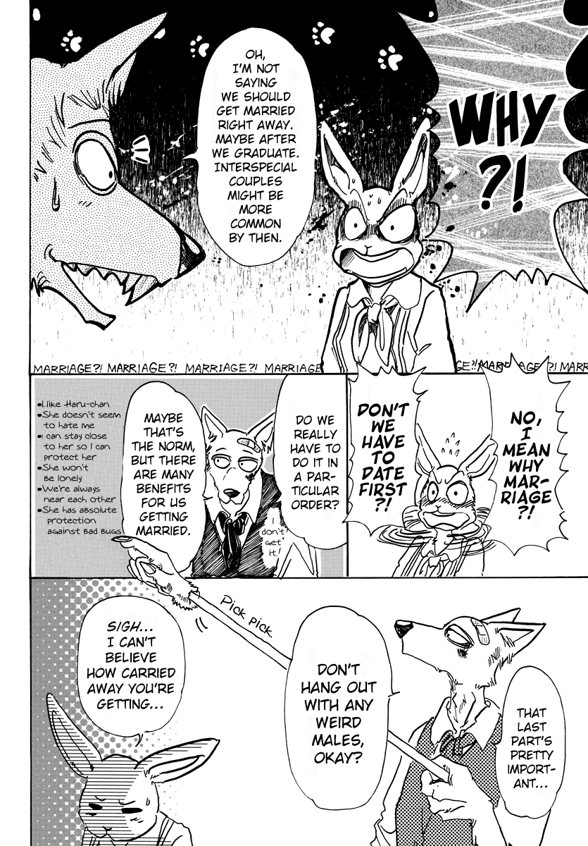 Beastars Chapter 69 page 23 - Chapter 69: The Tin Can Phone Line is Dying