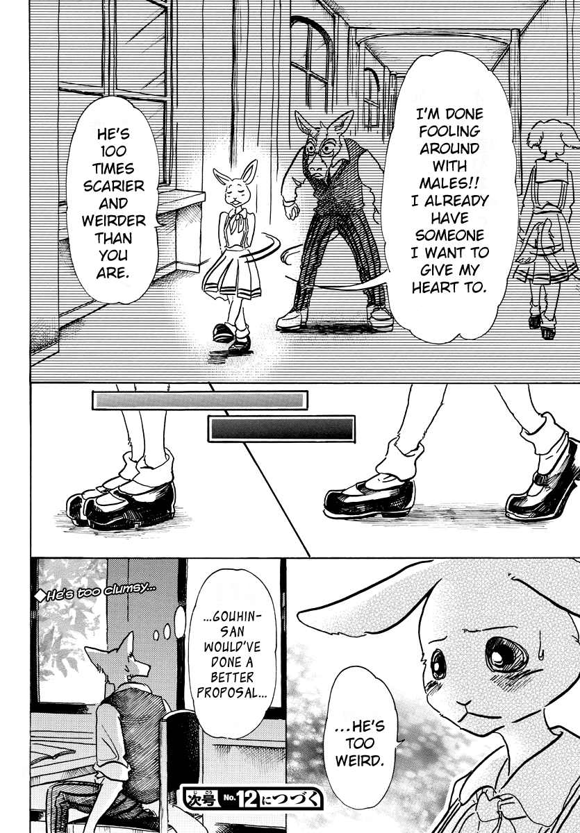Beastars Chapter 69 page 25 - Chapter 69: The Tin Can Phone Line is Dying