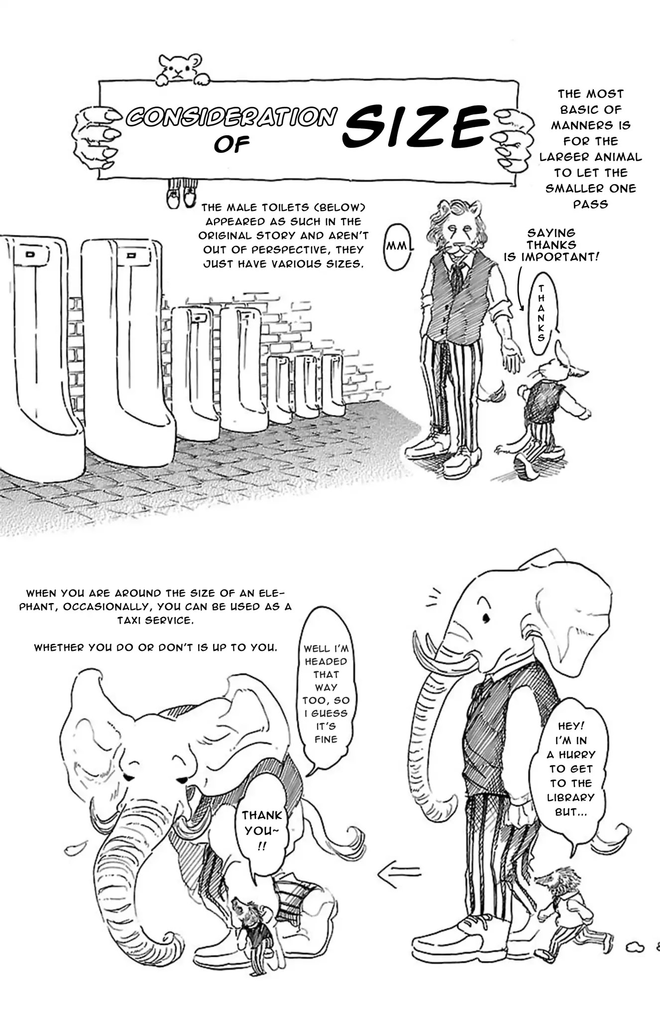 Beastars Chapter 7.5 page 4 - Chapter 7.5: Volume 1 Omake