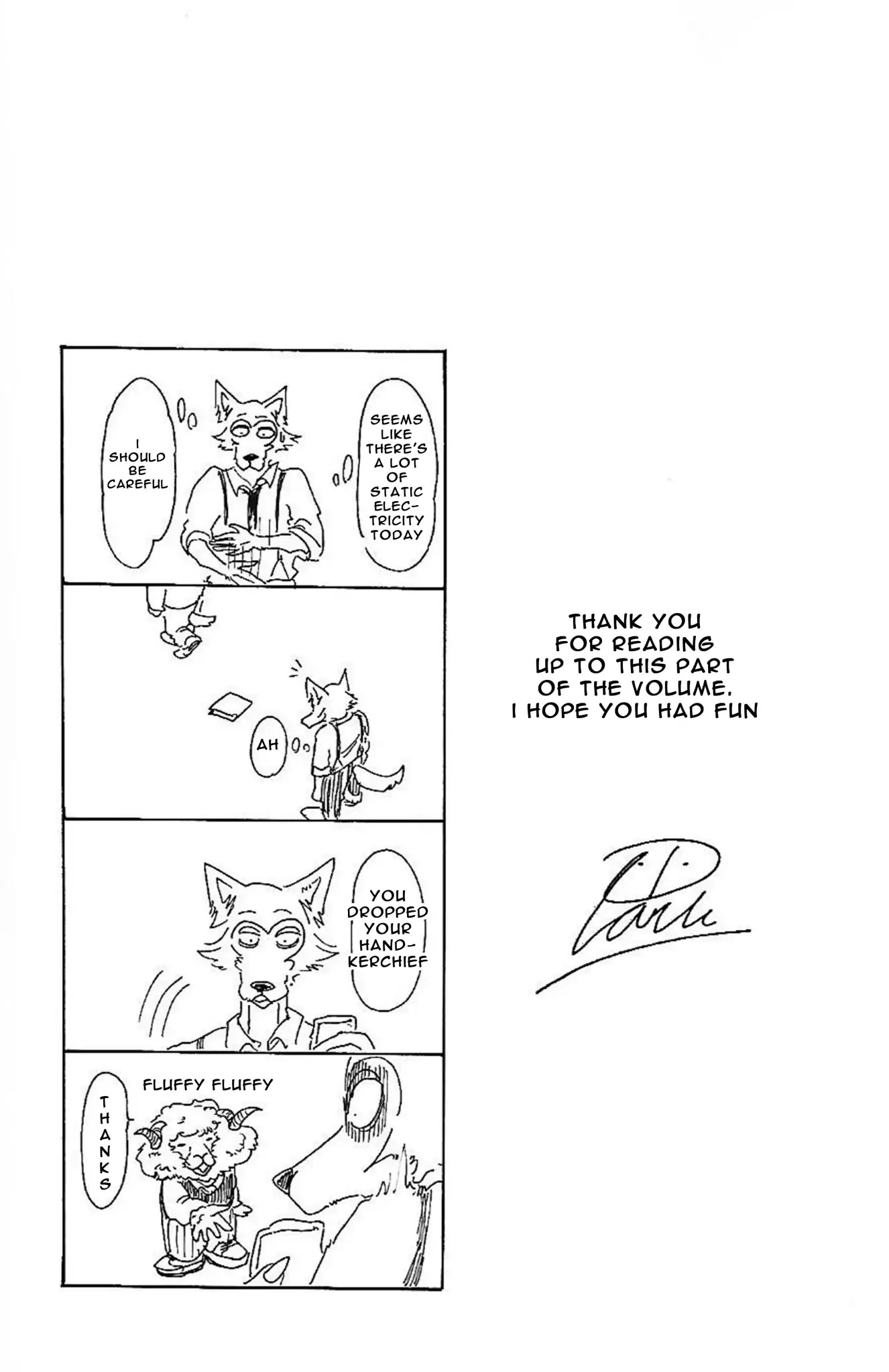 Beastars Chapter 7.5 page 7 - Chapter 7.5: Volume 1 Omake