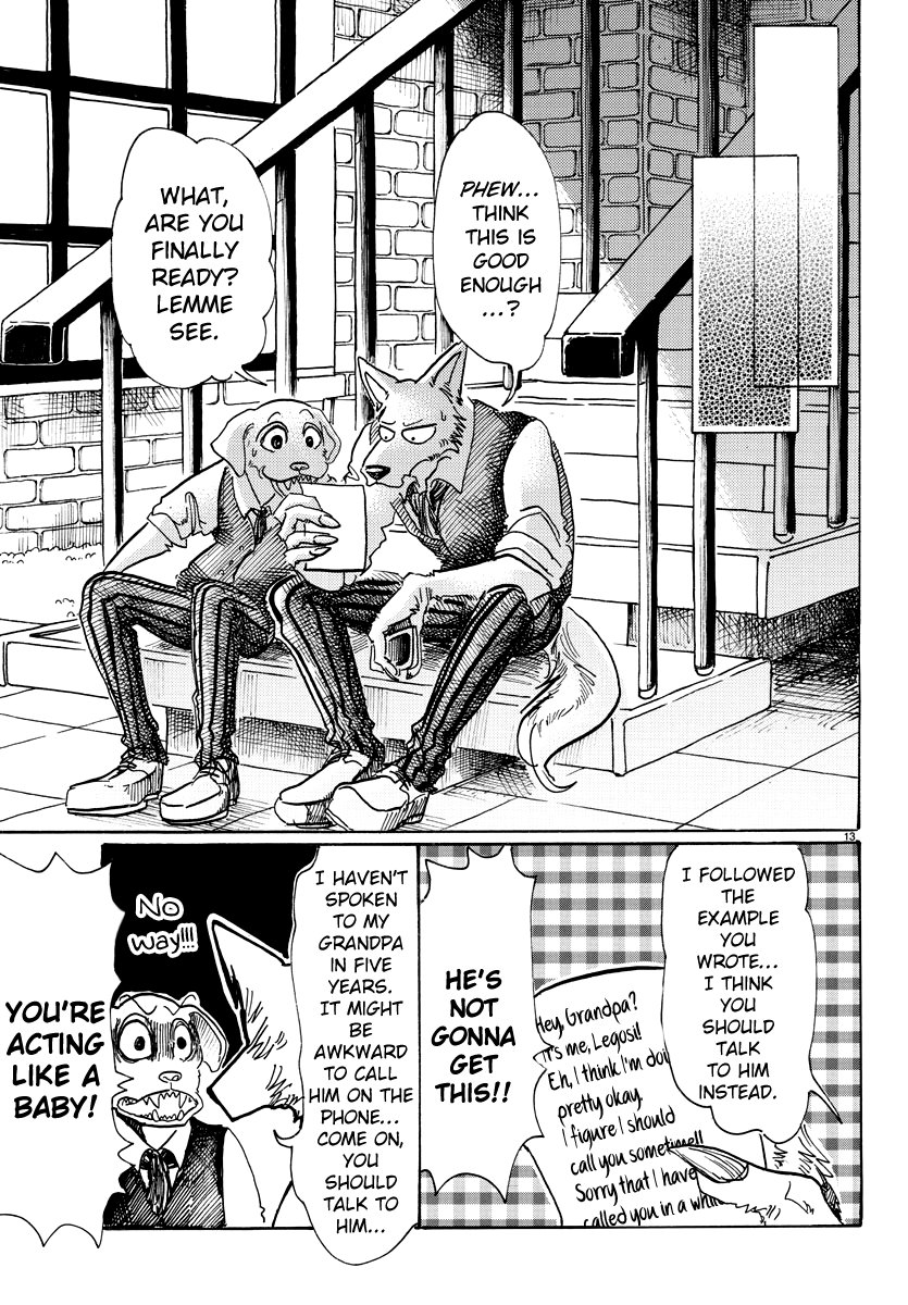 Beastars Chapter 73 page 13 - Chapter 73: A "Wolf" with Good Lineage