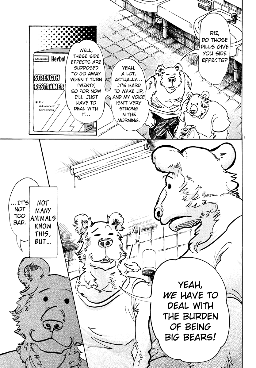 Beastars Chapter 77 page 3 - Chapter 77: The Naivete of a Honey Hunt