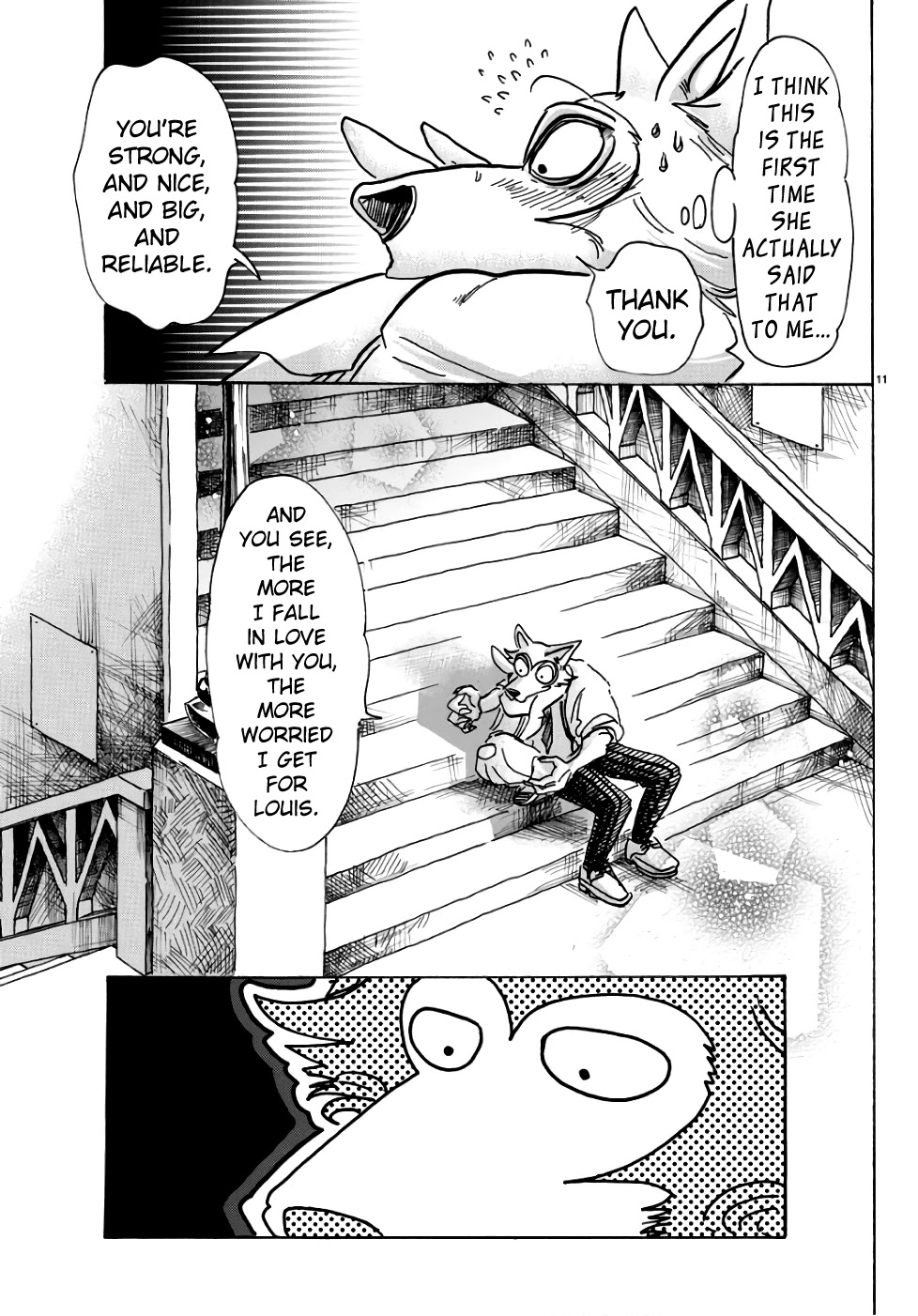 Beastars Chapter 83 page 10 - Chapter 83: A Hug from You is Worth More than My Bed