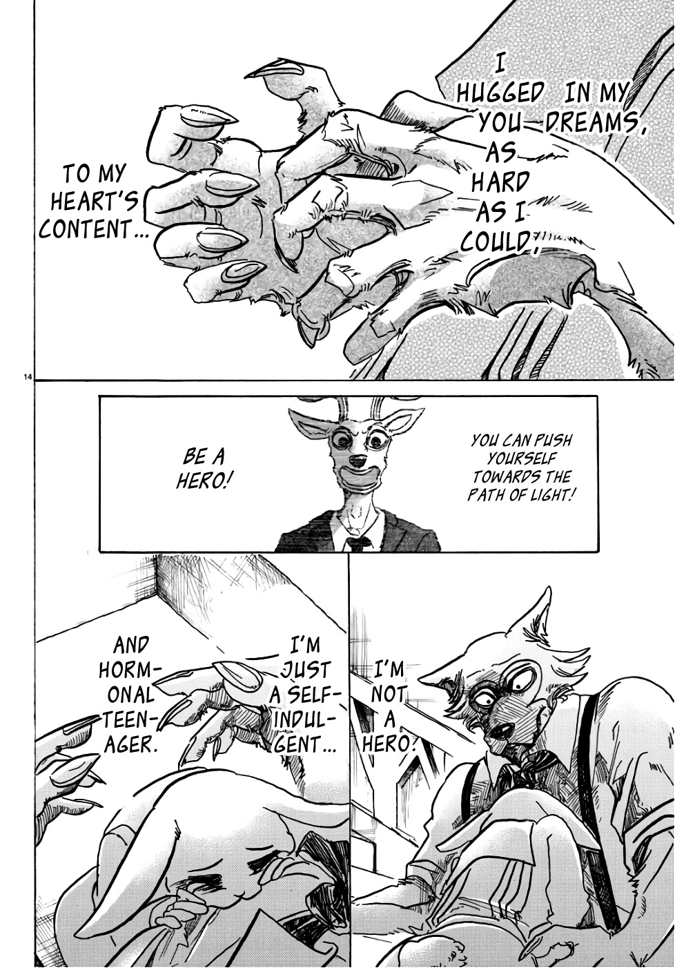Beastars Chapter 83 page 13 - Chapter 83: A Hug from You is Worth More than My Bed